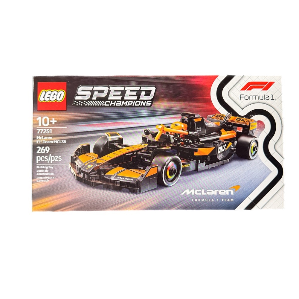 LEGO Speed Champions McLaren F1 Car - Black and Orange